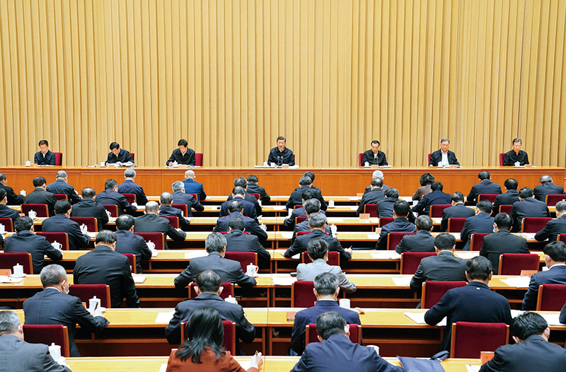 2020年11月16日至17日，中央全面依法治國工作會議在北京召開。習(xí)近平總書記出席會議并發(fā)表重要講話。