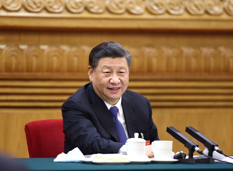2021年3月5日，中共中央<span class="sensitiveWord"><span class="sensitiveWord"><span class="sensitiveWord">總書記</span></span></span>、國家主席、中央軍委主席<span class="sensitiveWord"><span class="sensitiveWord"><span class="sensitiveWord">習(xí)近平</span></span></span>參加十三屆全國人大四次會(huì)議內(nèi)蒙古代表團(tuán)的審議。